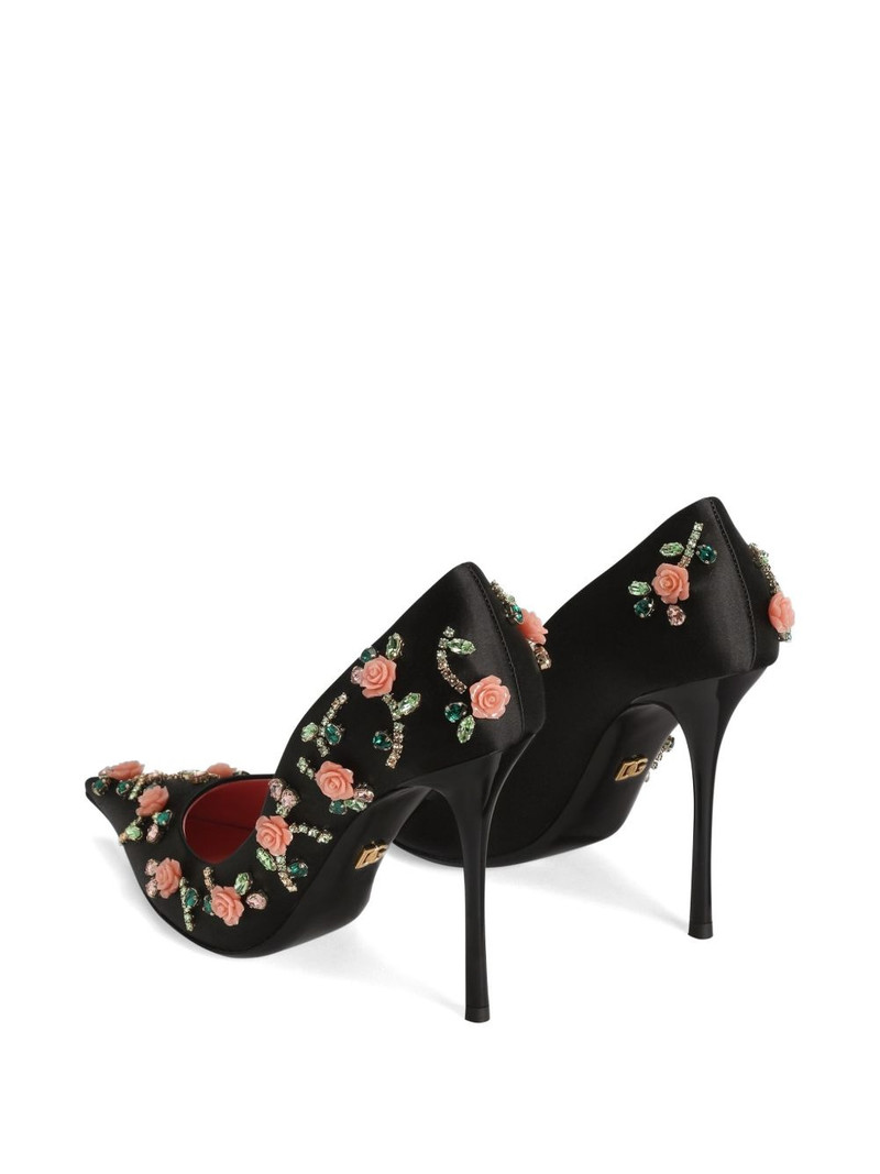 satin pumps with embellishment 3