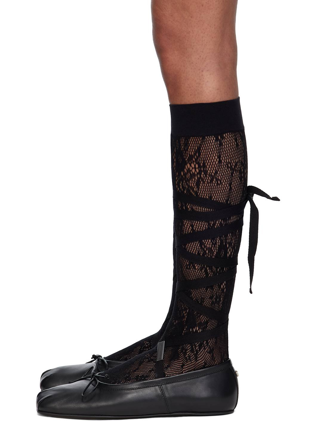 Black Una Ballerina Flats - 3