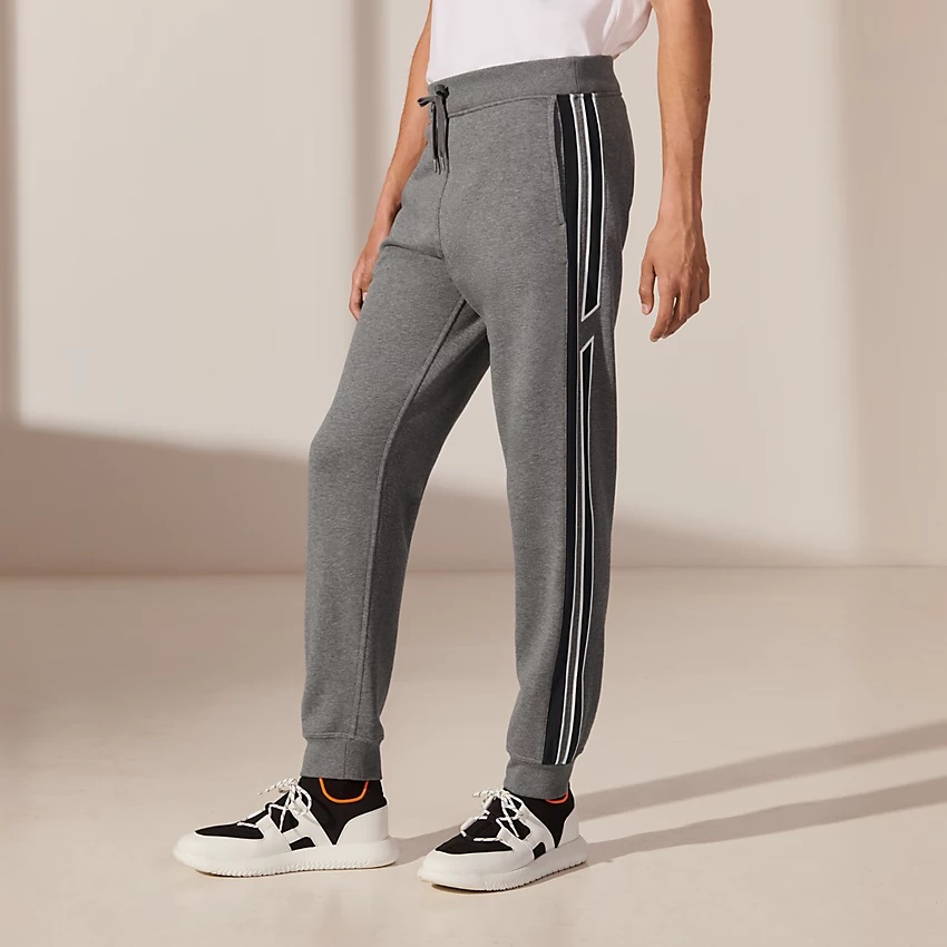 "Run H" bicolor jogging pants - 1