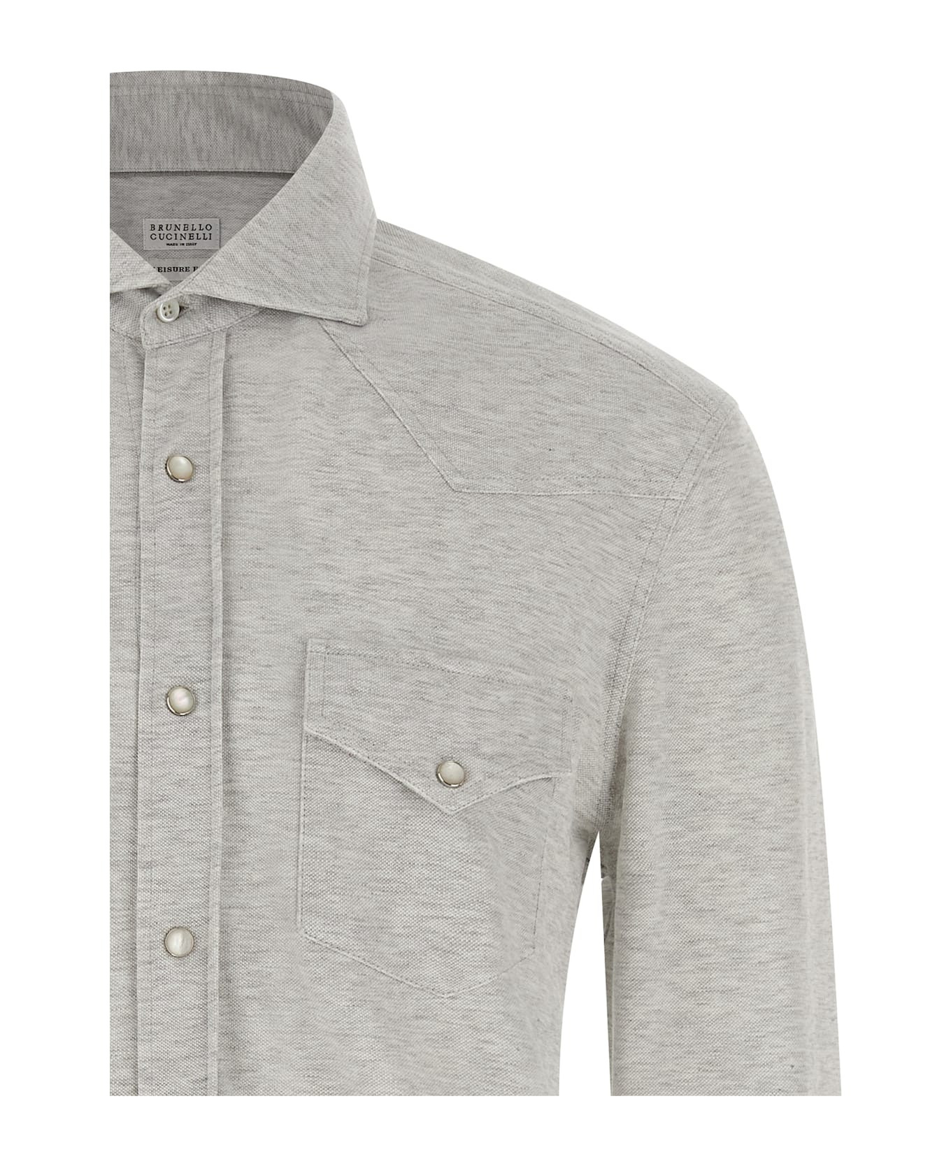 Piqué Cotton Shirt - 3