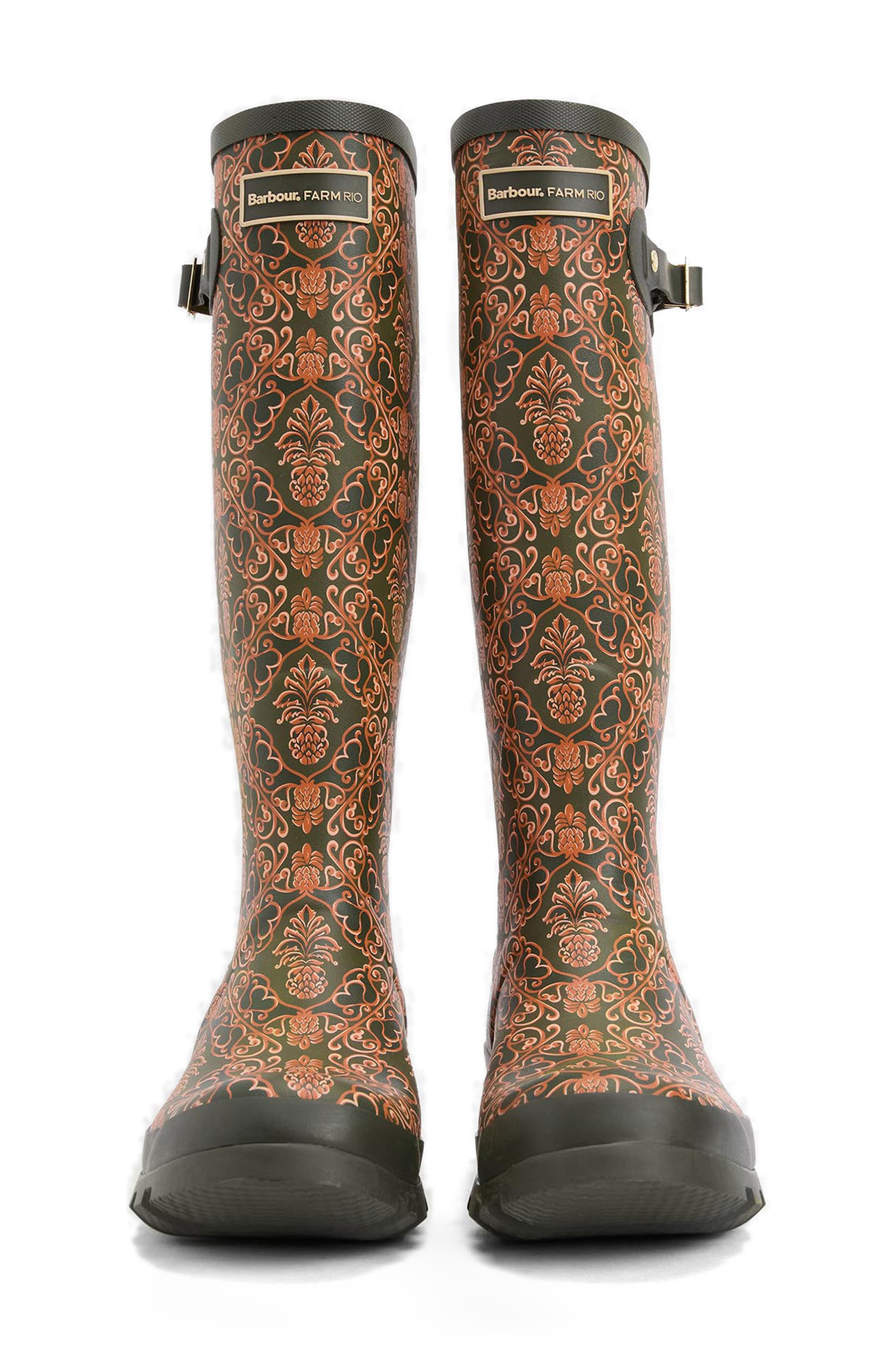 Barbour Pineapple Print Cami Wellington Boot at Nordstrom - 3