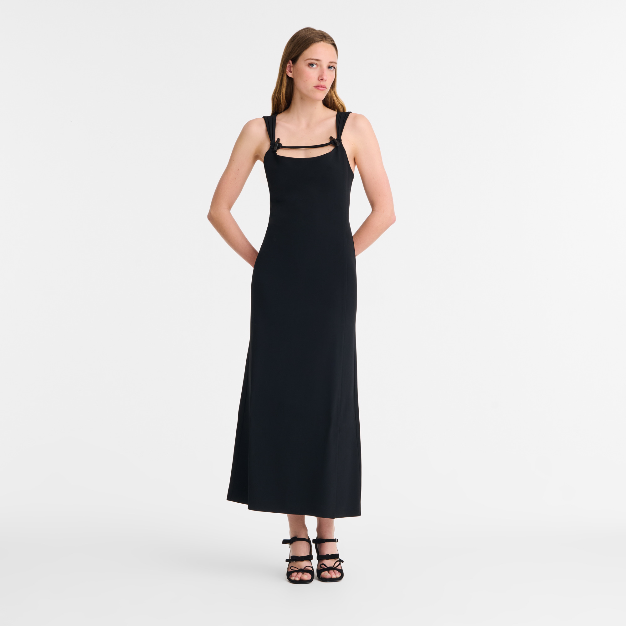 Long dress Black - Crepe - 2