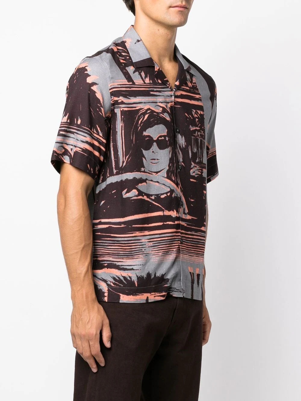 graphic-print short-sleeve shirt - 3