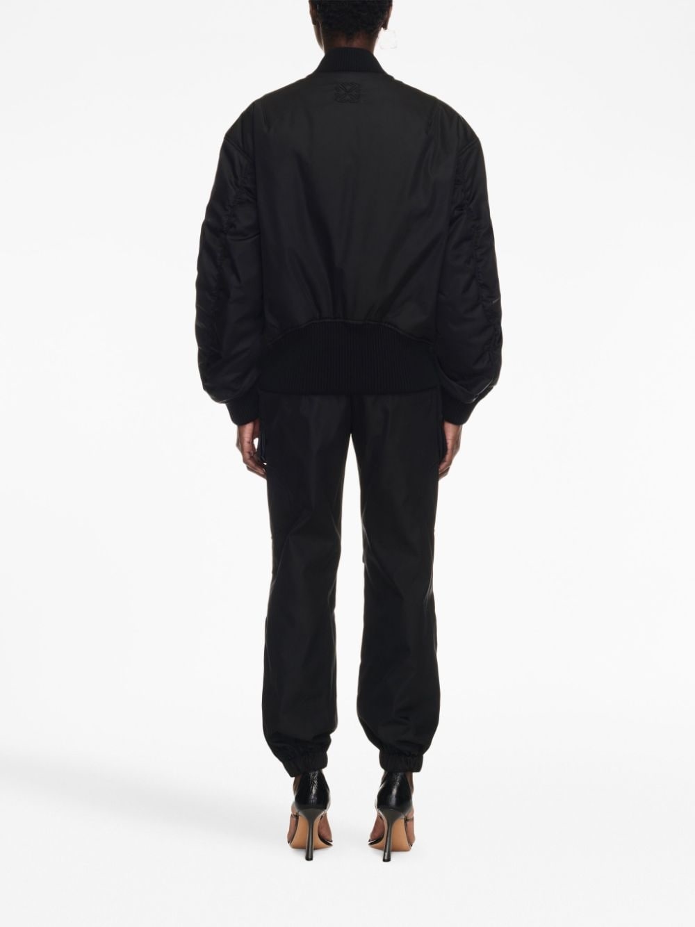 zip-fastening bomber jacket - 4
