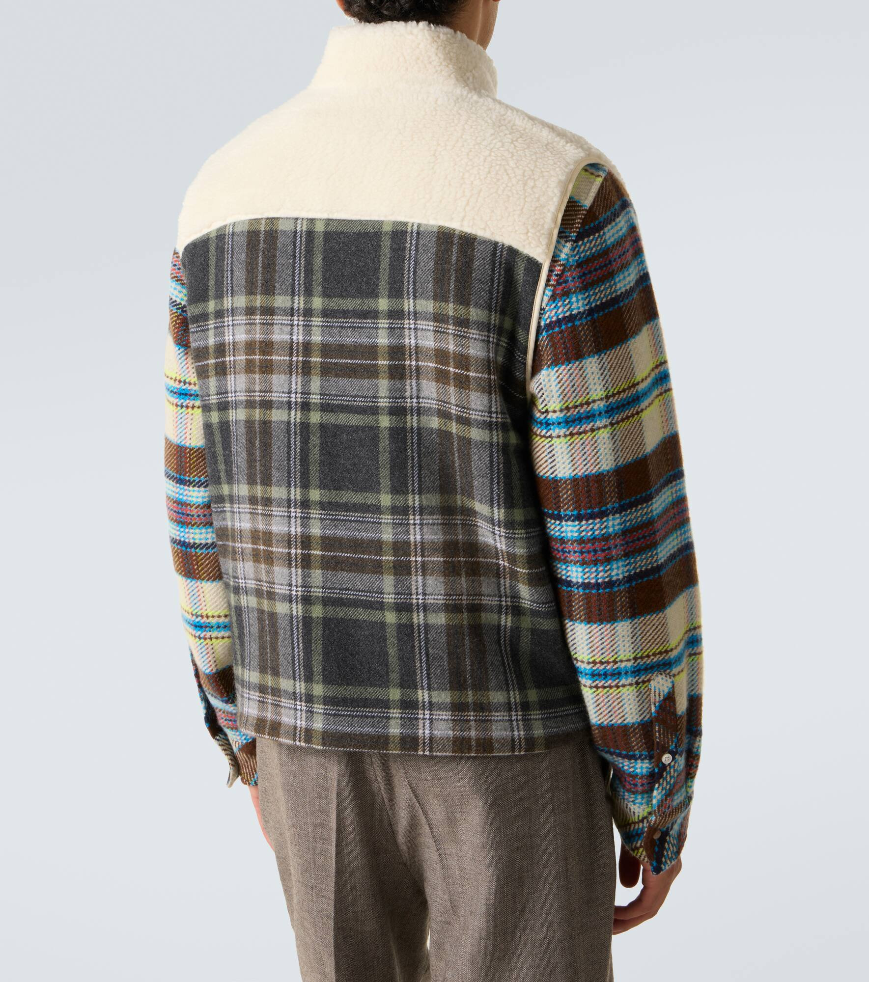 Reversible cashmere and wool vest - 4