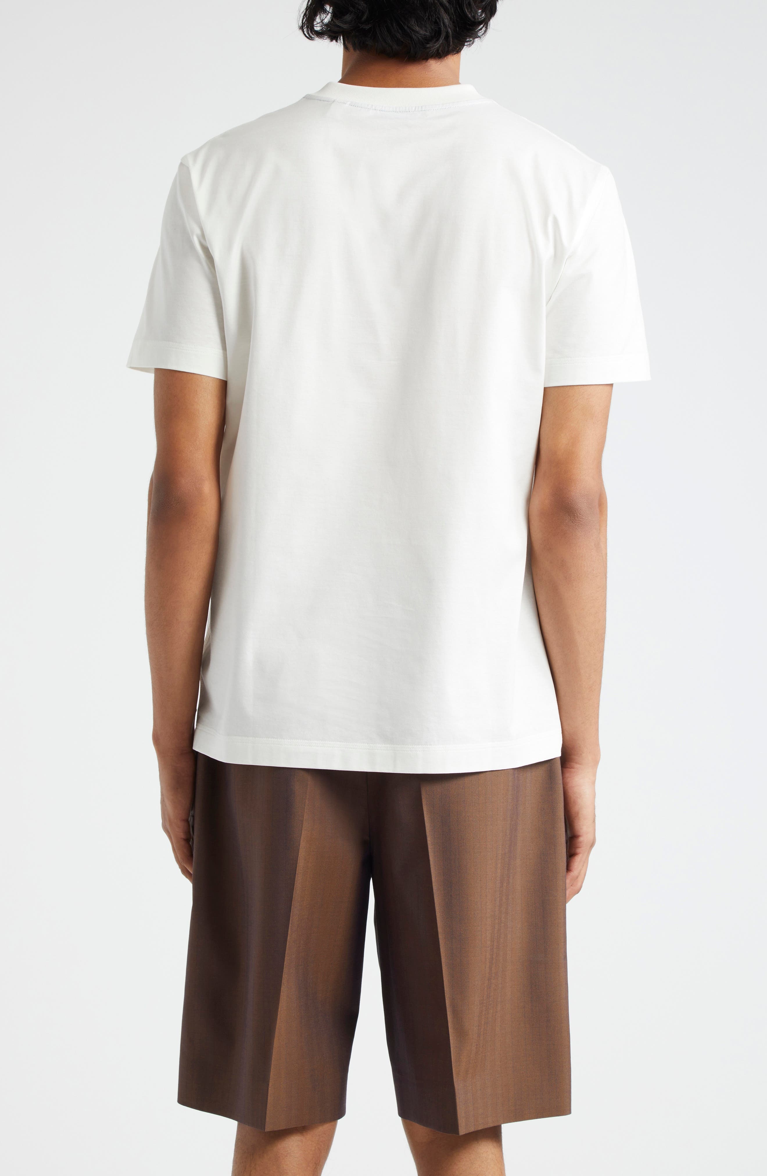 Embroidered Logo Cotton T-Shirt - 3