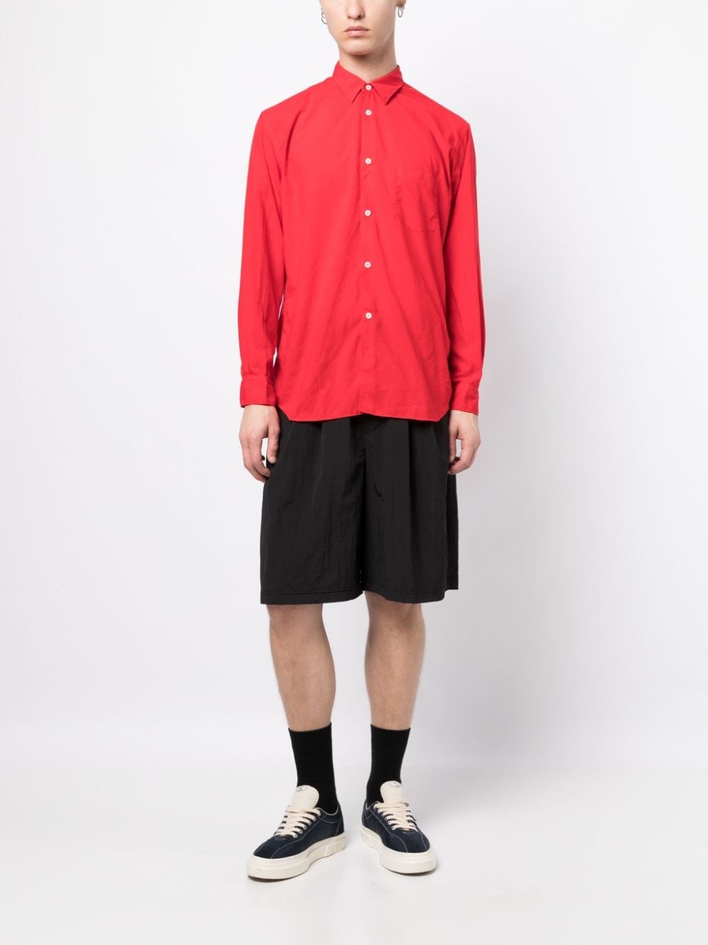 patch-pocket long-sleeved shirt - 2