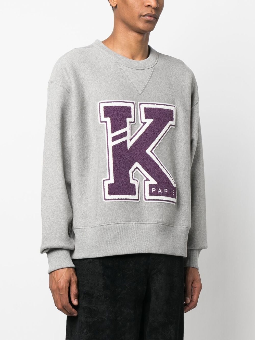 logo-patch detail sweatshirt - 3