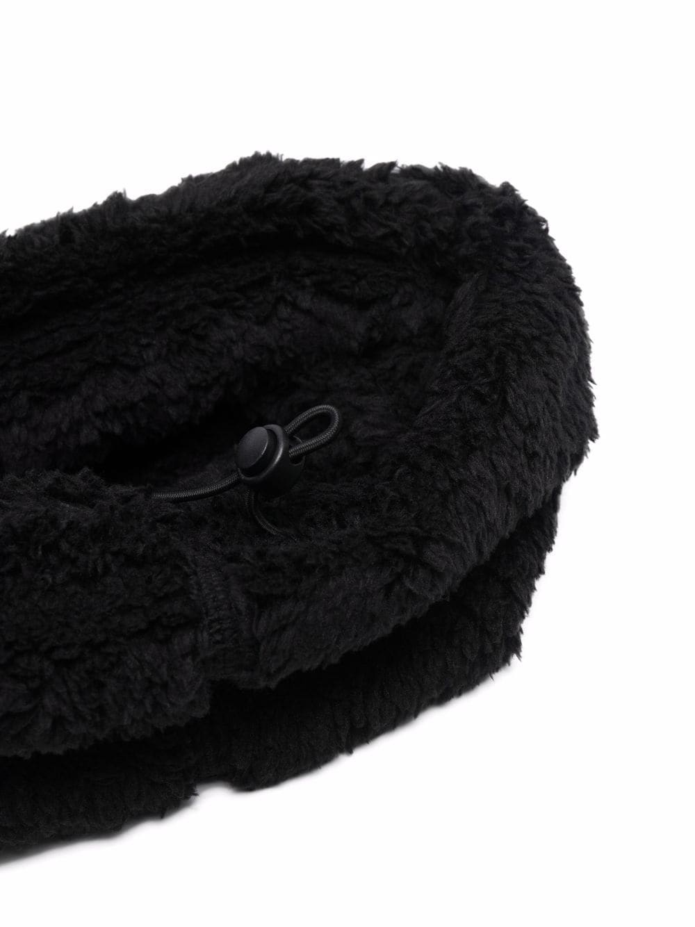 round faux-shearling scarf - 3