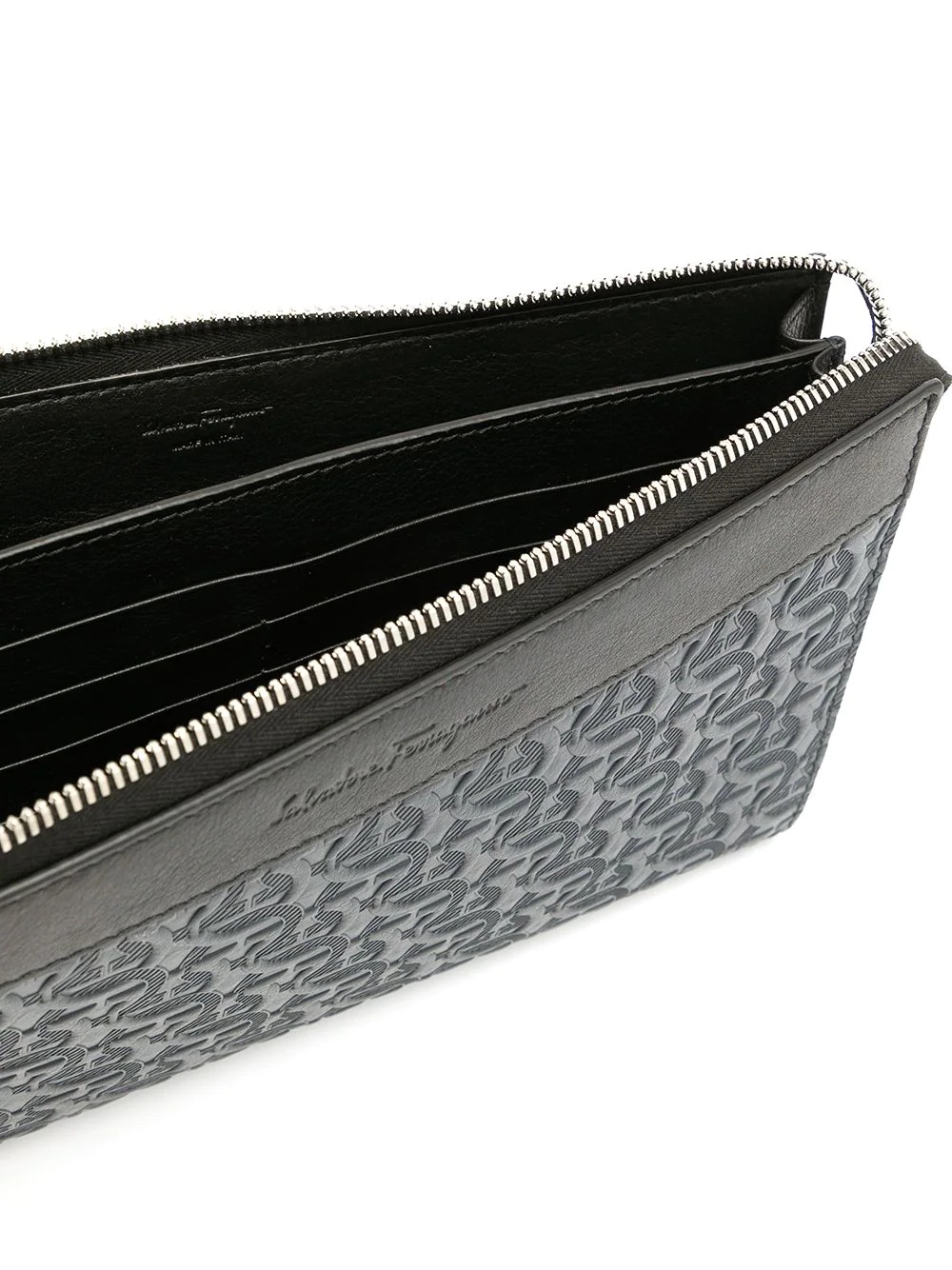 gancini-embossed clutch bag - 5