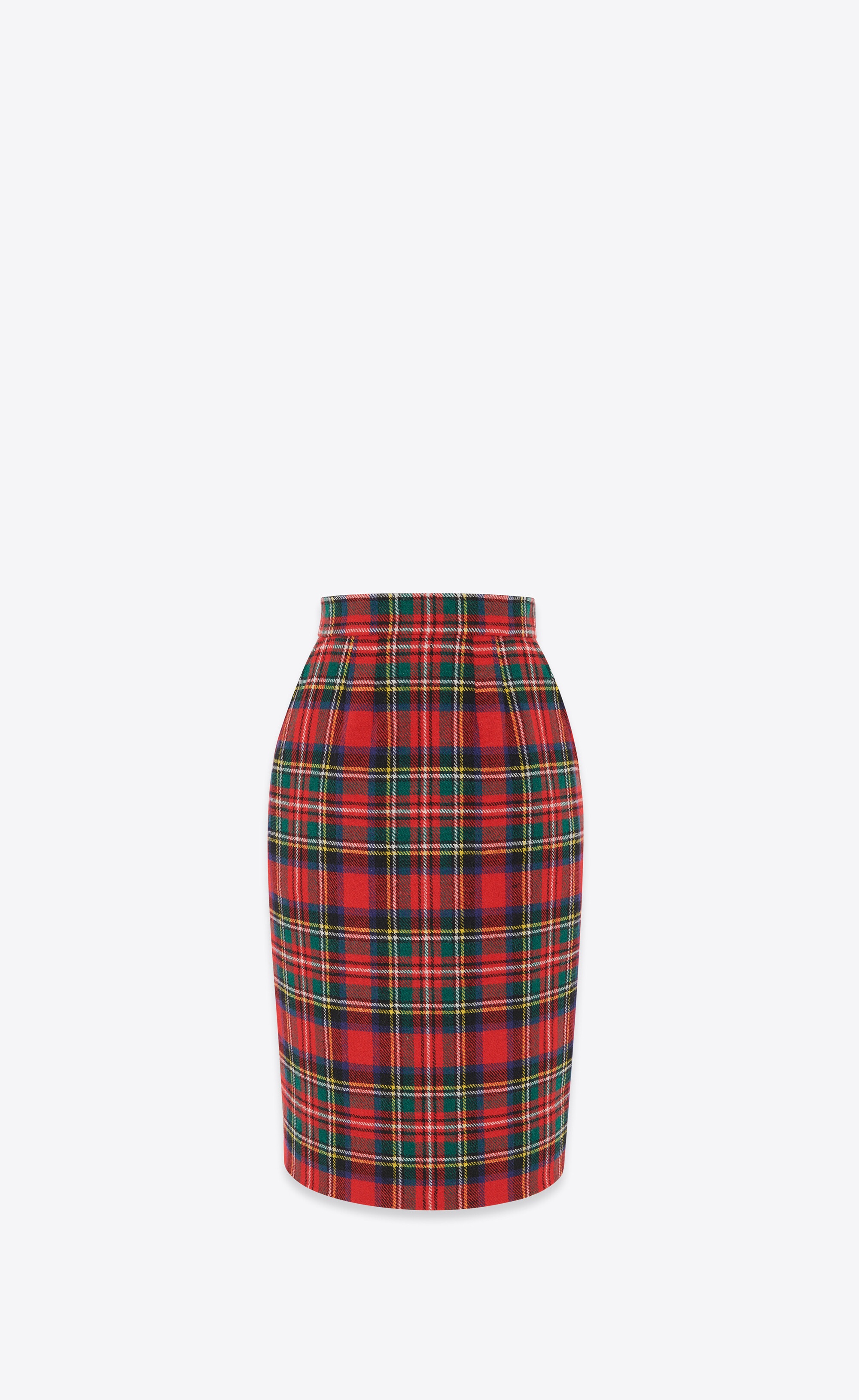 pencil skirt in tartan - 1
