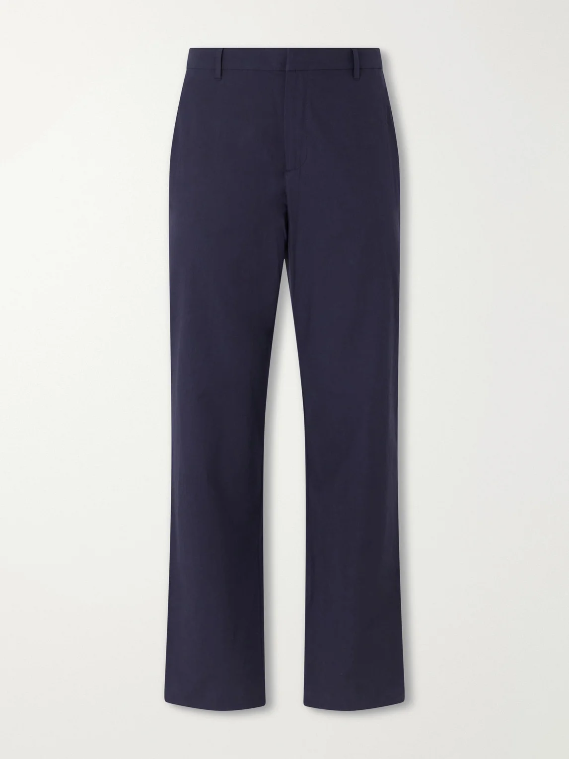Straight-Leg Cotton-Poplin Suit Trousers - 1