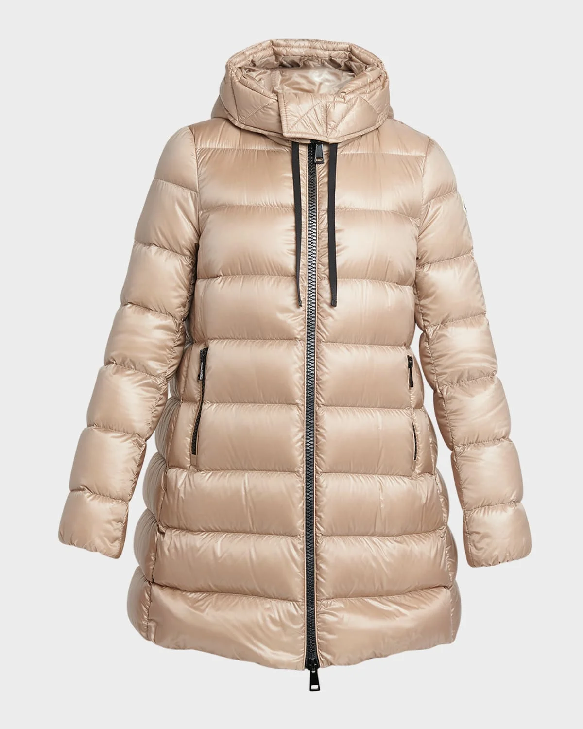 Suyen Down Quilted Nylon Hooded Parka - 1