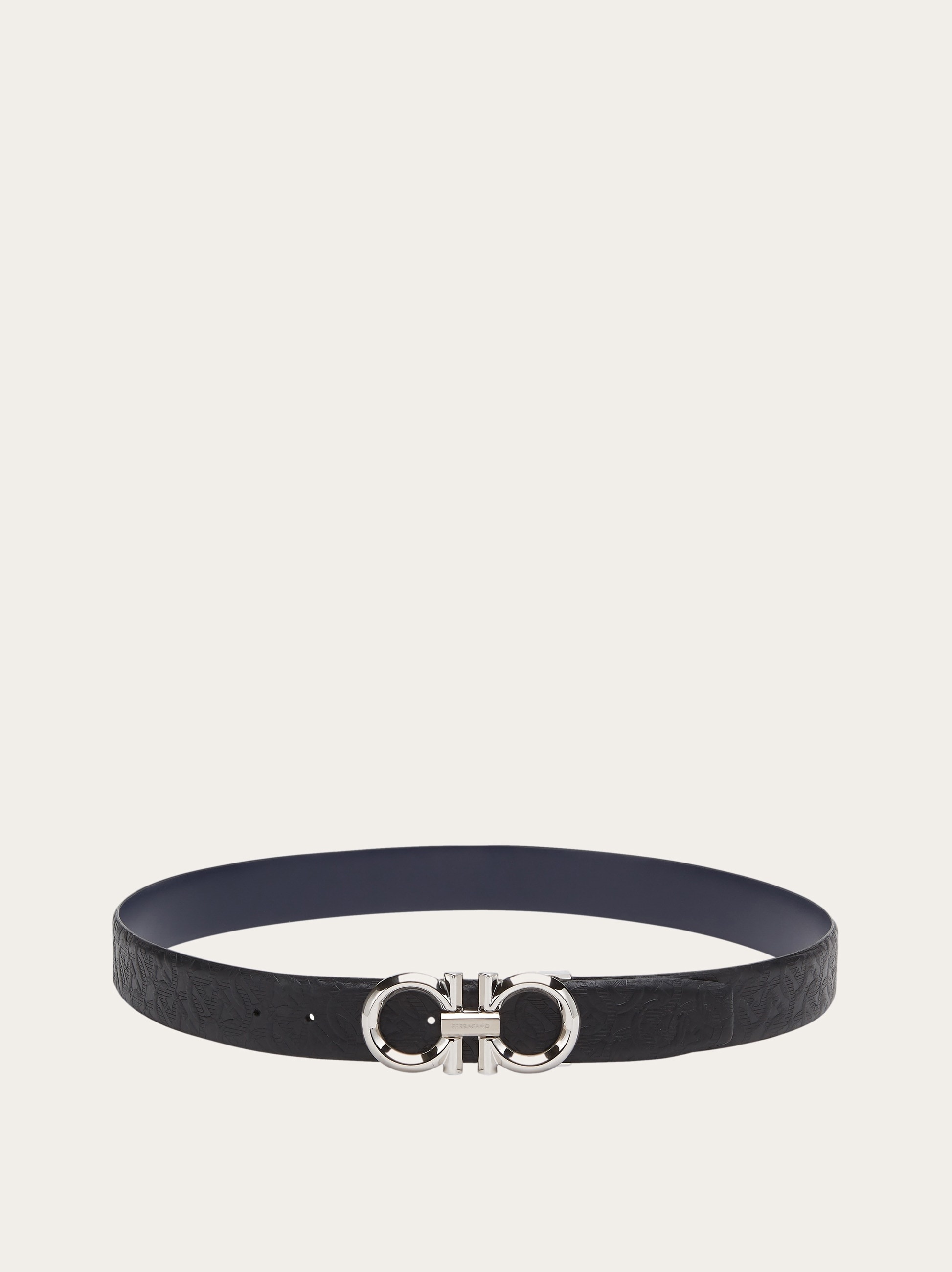 Reversible and adjustable Gancini belt - 3