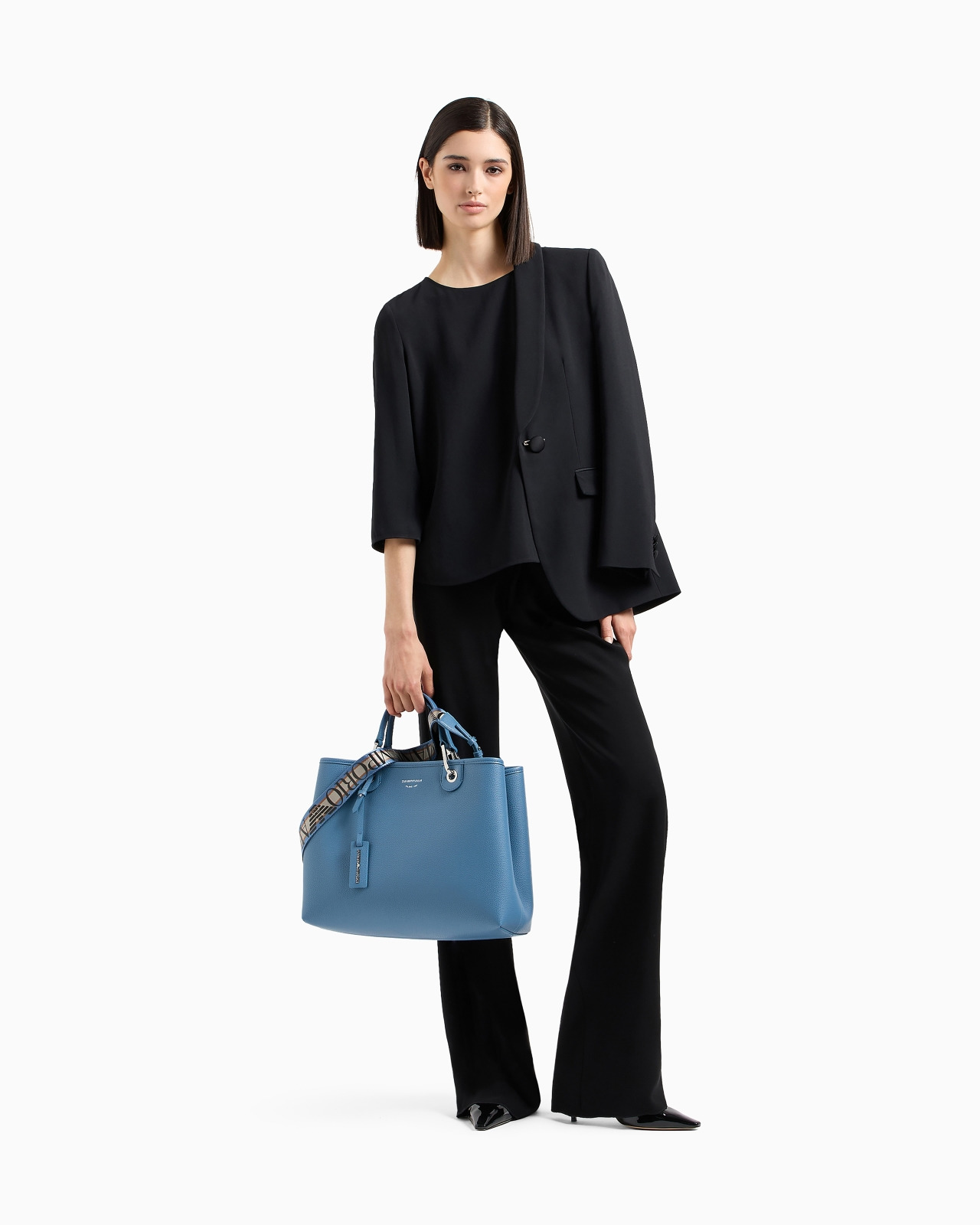 Envers-satin blouse with 3/4 sleeves - 2