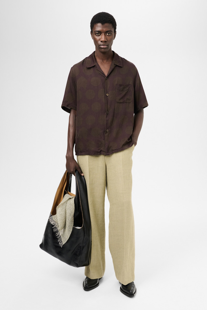Our Legacy Heusen Shirt Shortsleeve Dotted Print Cotton Silk outlook