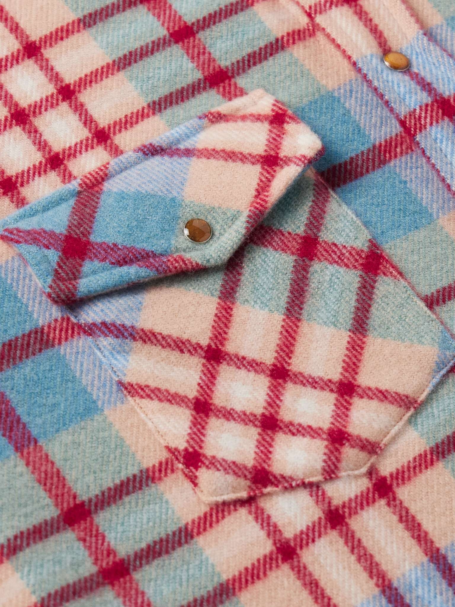 Checked Cashmere Shirt - 5