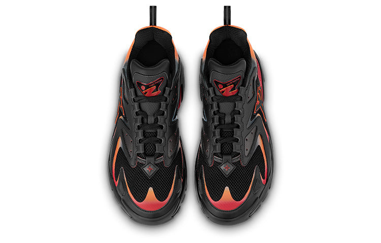 LOUIS VUITTON LV Runner Tatic Sneakers 'Black Orange Red' 1ABFQO - 2