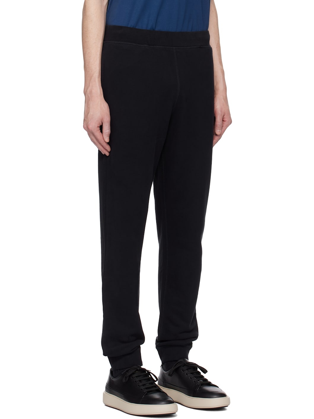 Black Loopback Sweatpants - 2