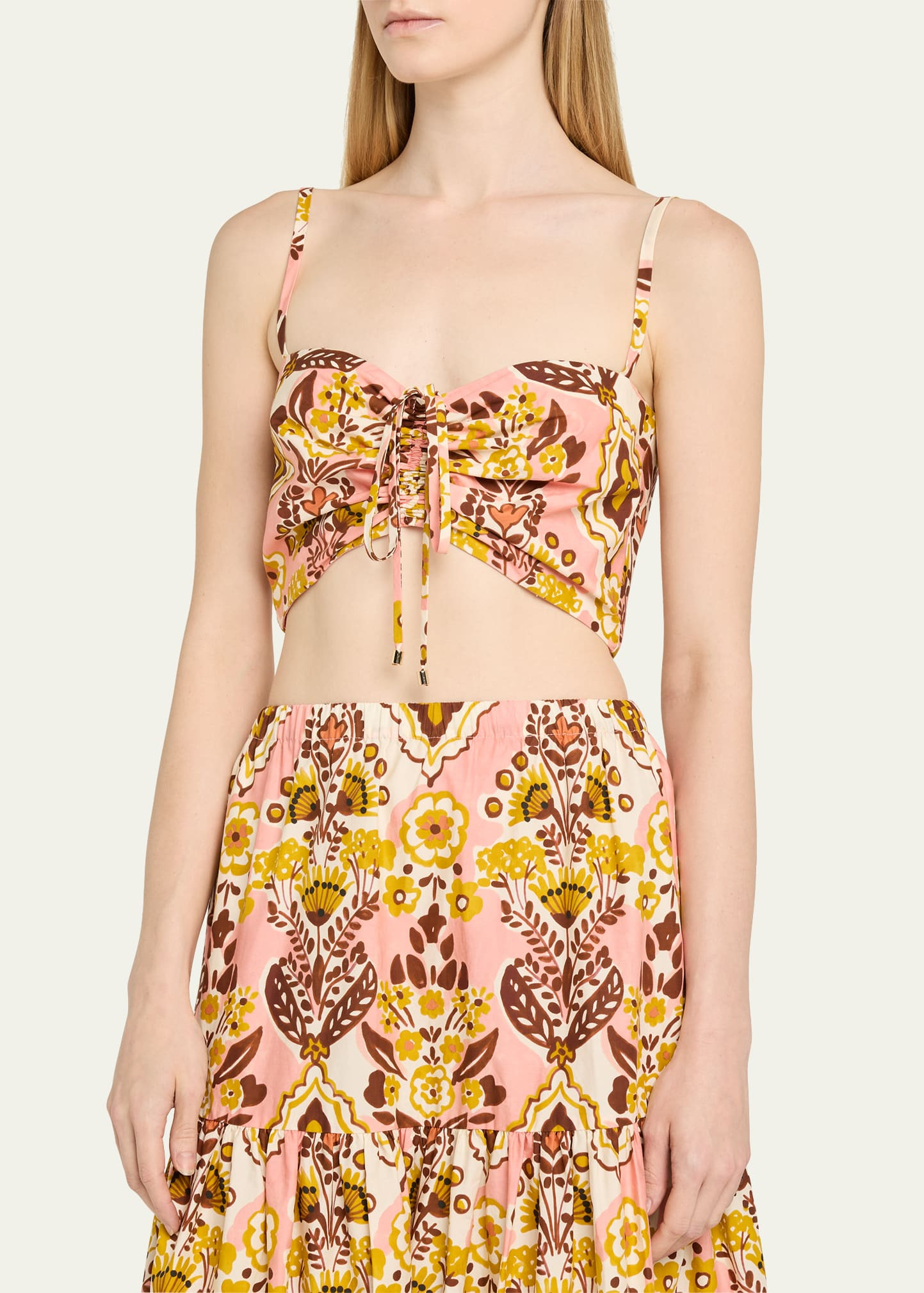 Maidstone Ruched Sweetheart Crop Top - 4