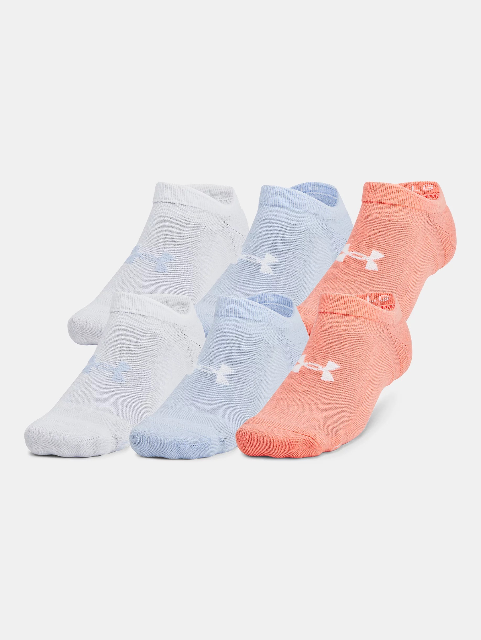 Unisex UA Essential Cushion 6-Pack No Show Socks - 3
