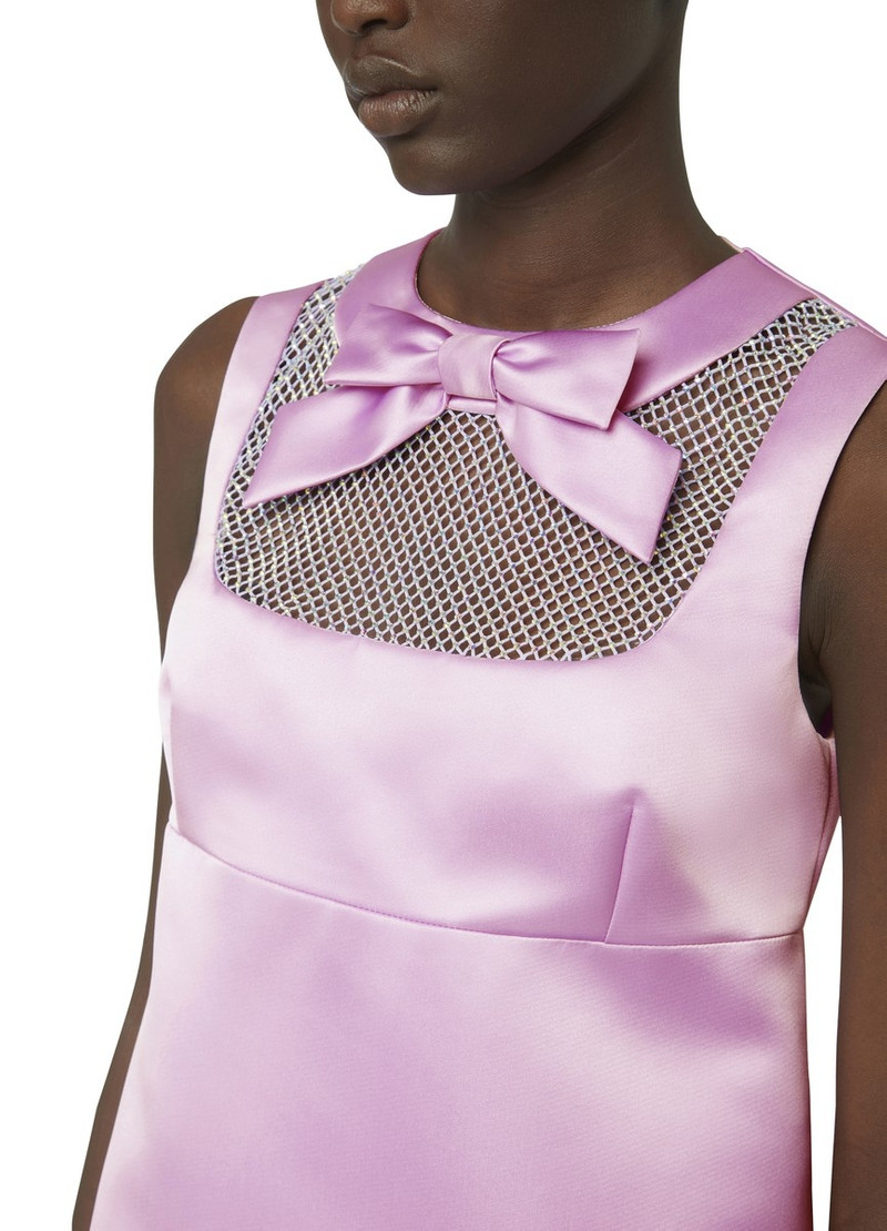 bow-detail 새틴-finish minidress 4
