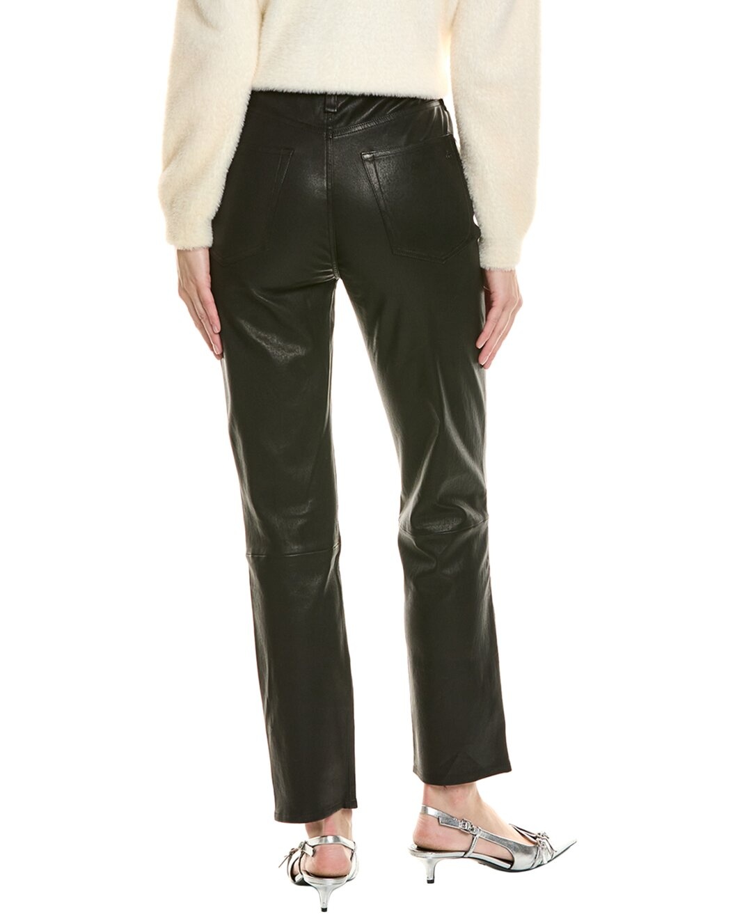 rag & bone Wren High-Rise Slim Leather Pant - 2