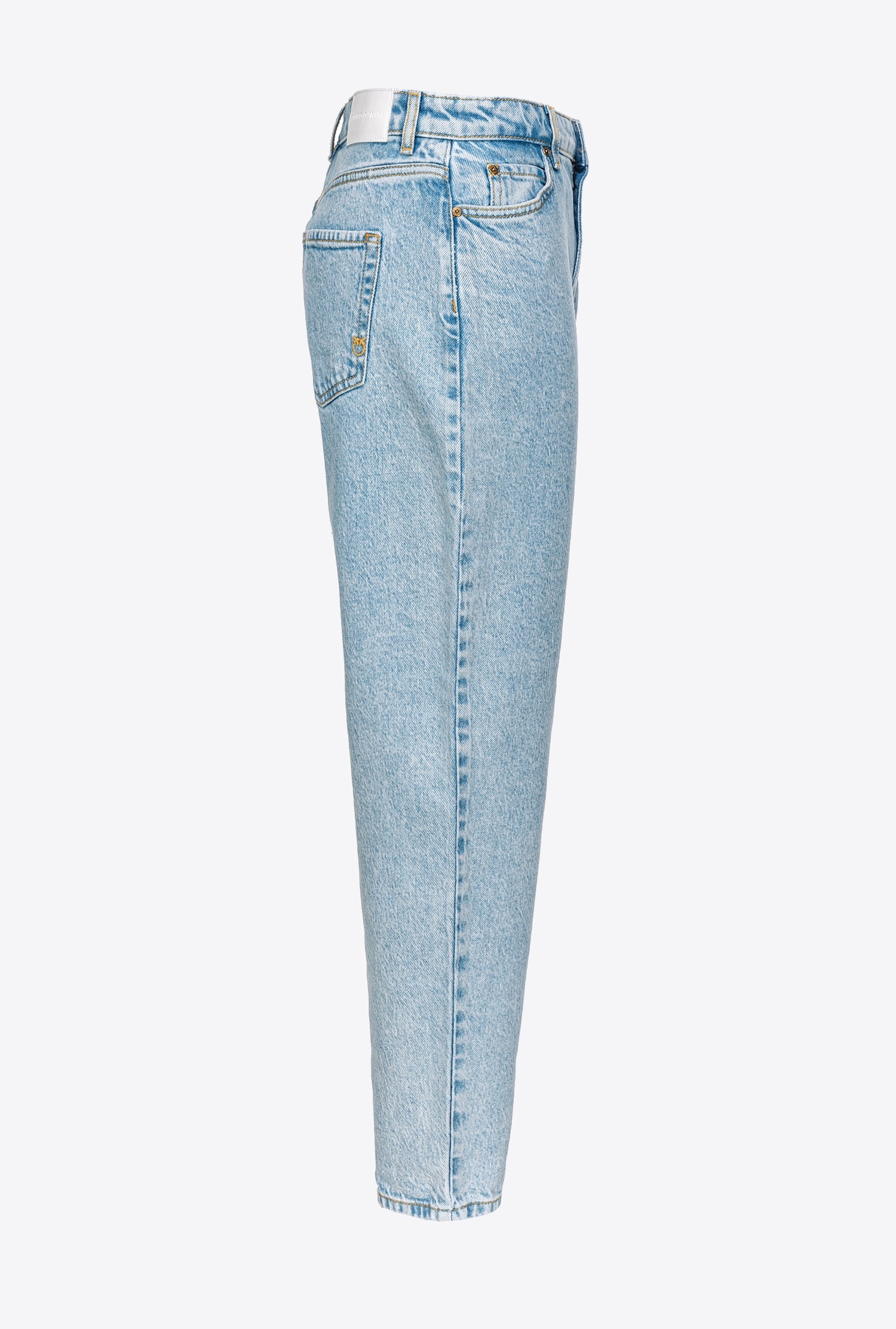 MOM-FIT JEANS IN OCEAN BLUE DENIM - 7