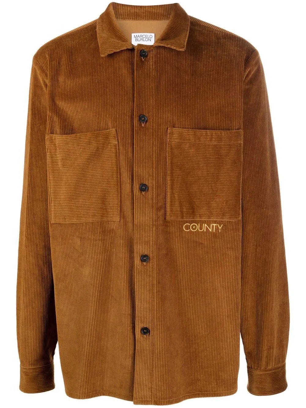 corduroy long-sleeve shirt - 1