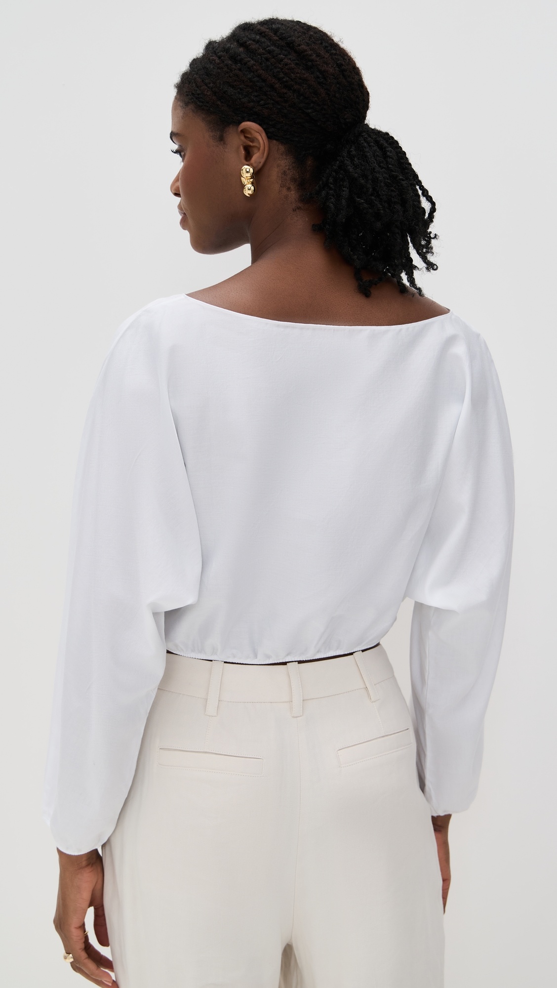 Yoko Long Sleeve Blouson Top - 2