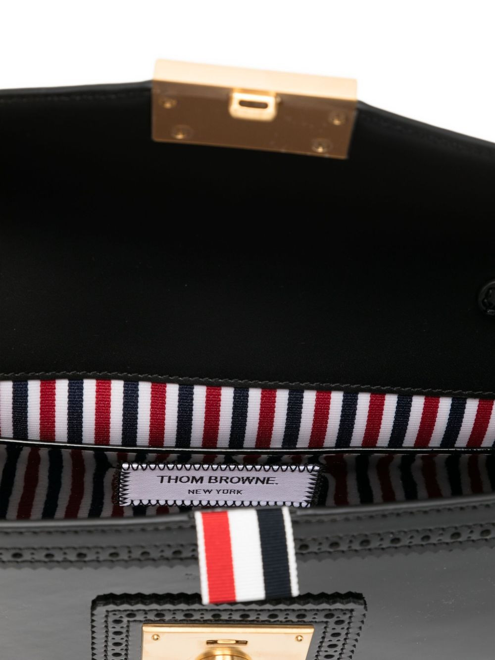 clip-lock fastening shoulder bag - 4