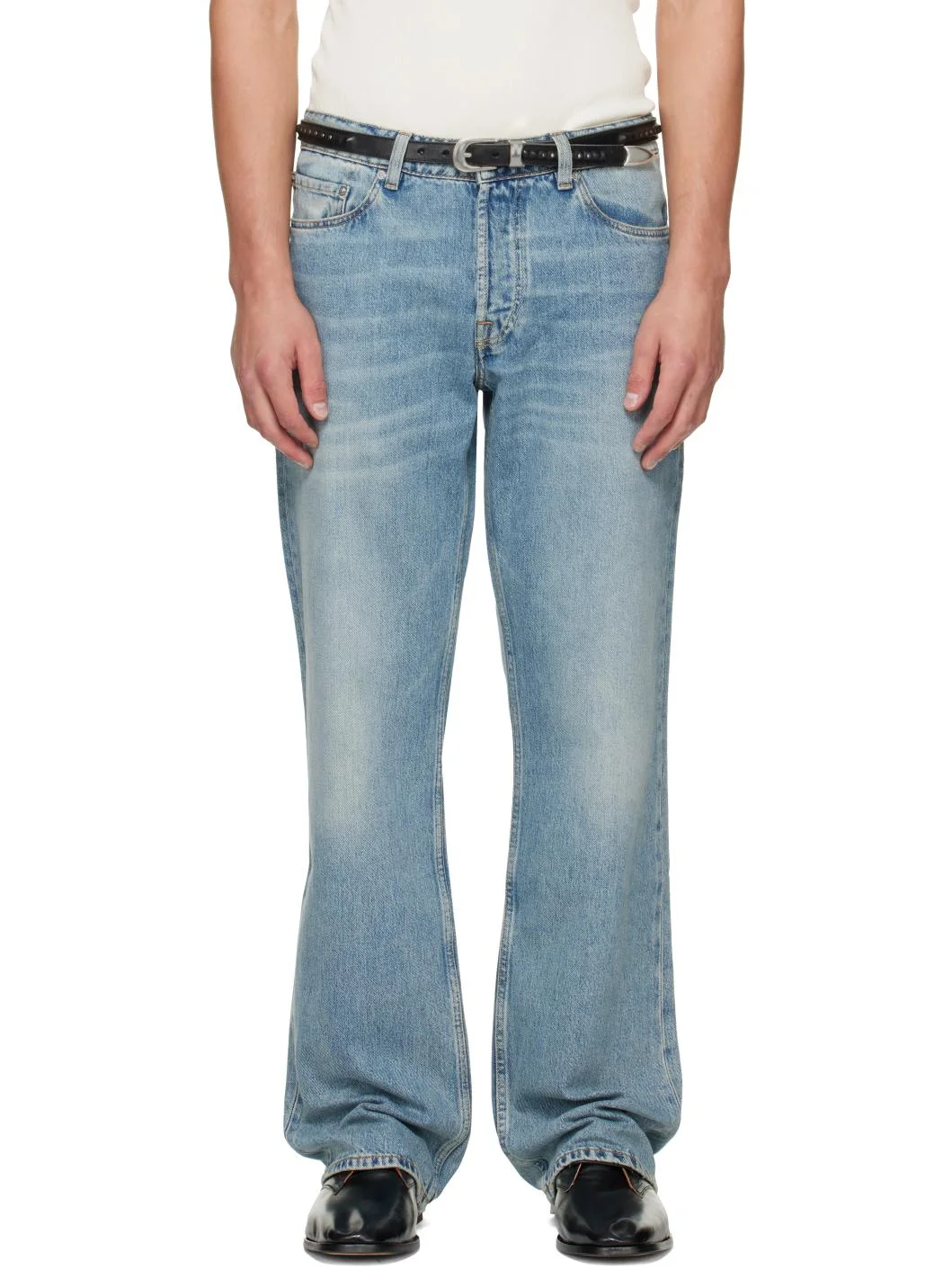 Blue Slate Cut Jeans - 1