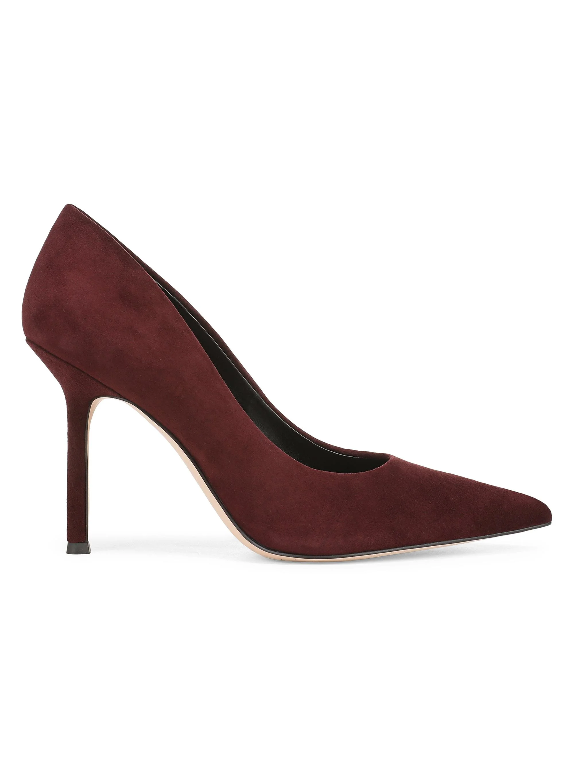 Women's Riley Suede 95MM Stiletto Pumps - Bordeaux - 1