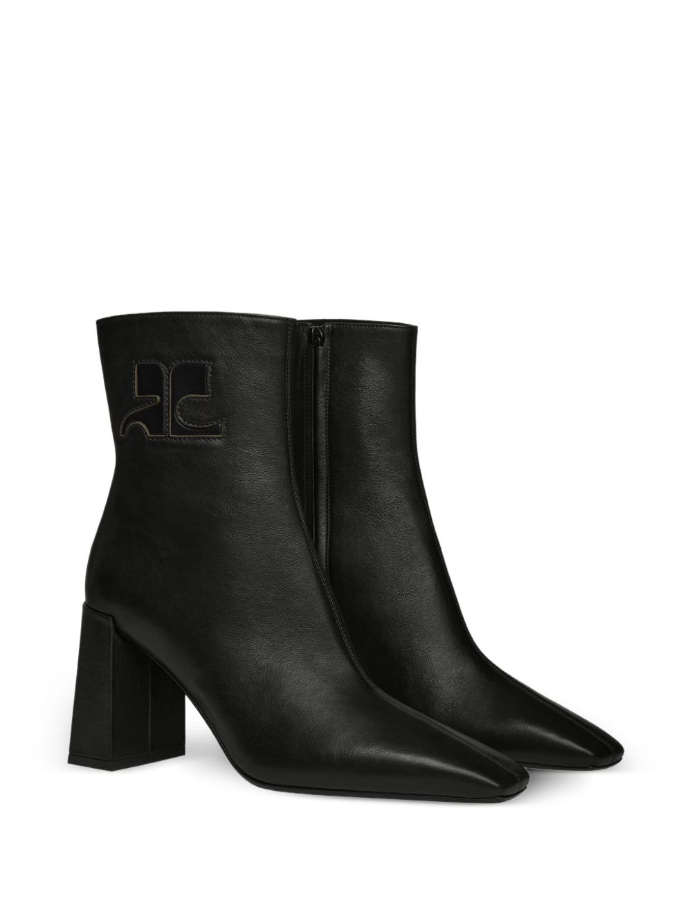 90mm block-heeled ankle boots - 2