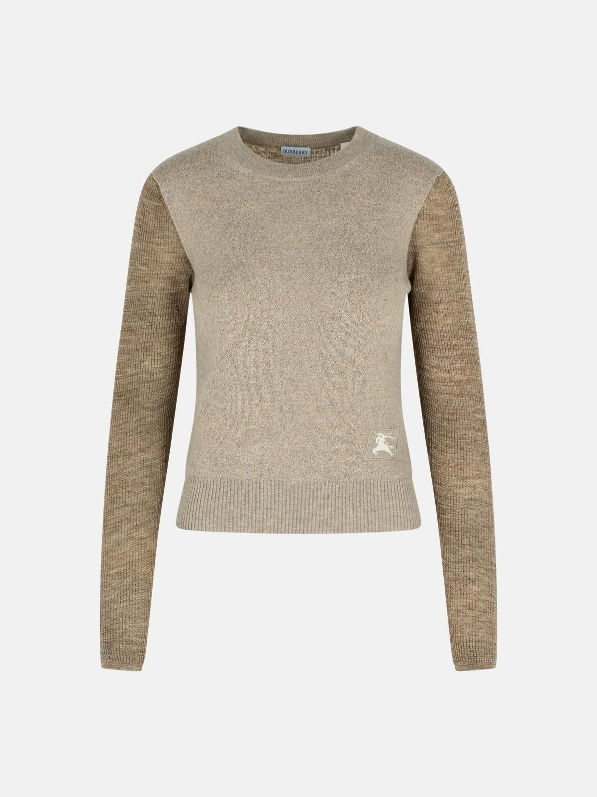 'COSTANCE' TURTLENECK SWEATER IN BEIGE ALPACA BLEND - 1