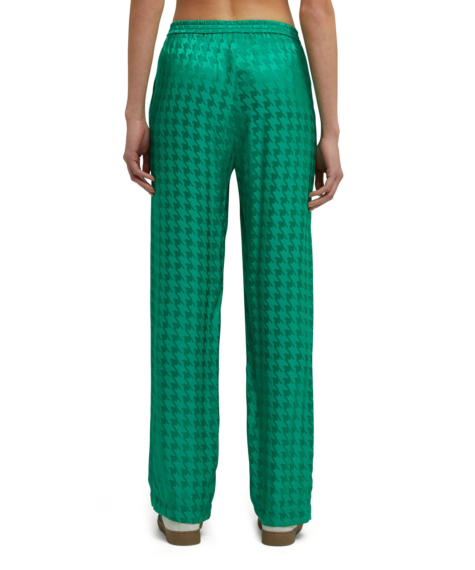 "Fluid Viscose Jacquard" fabric trousers - 4