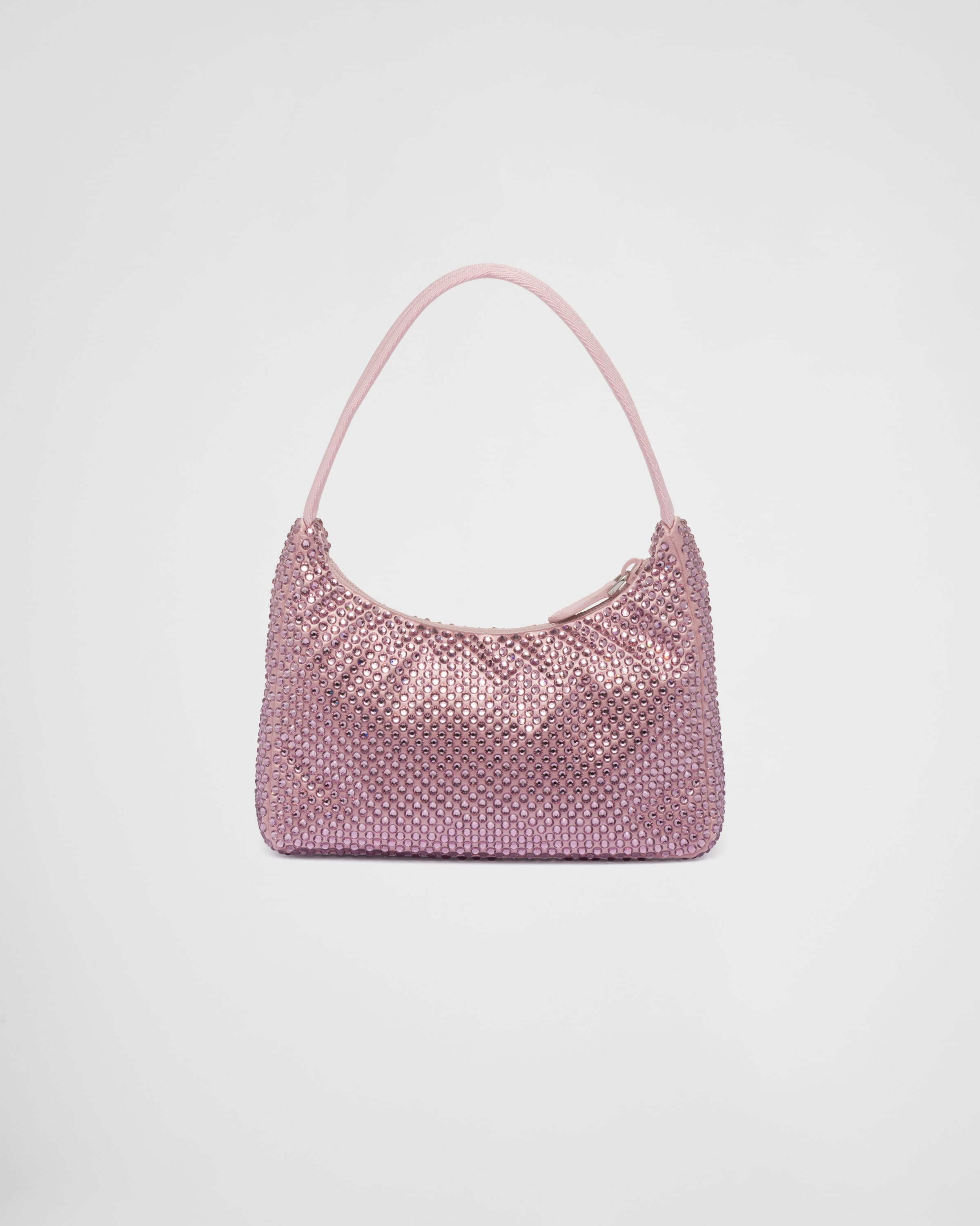 Satin mini-bag with crystals - 4