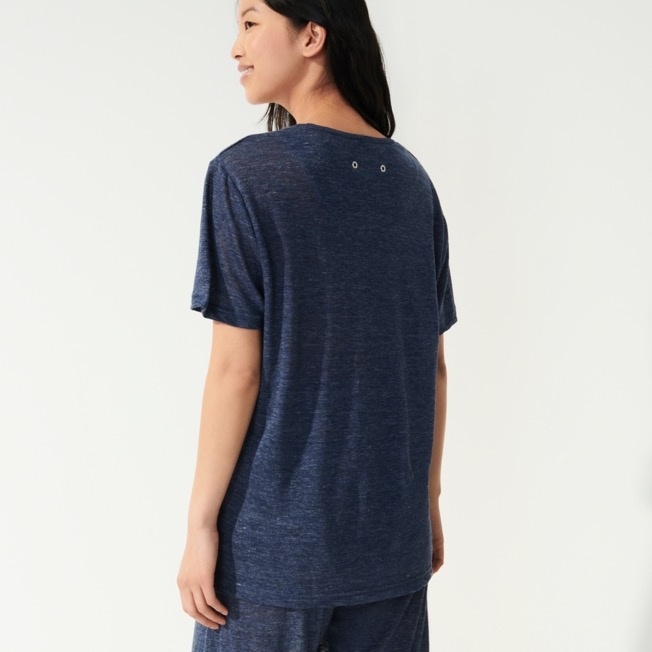 Unisex Linen Jersey T-Shirt Solid - 7