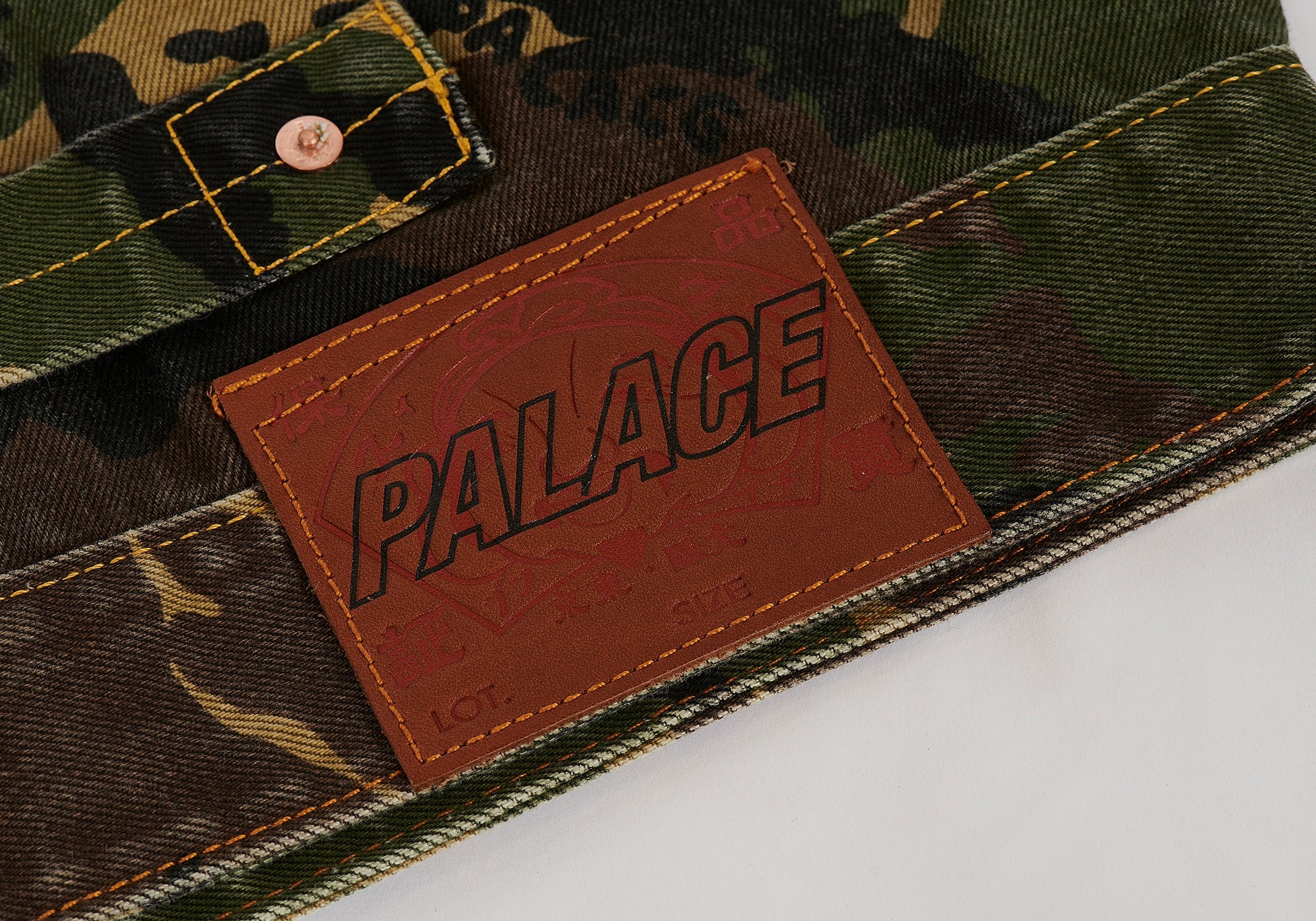 PALACE EVISU TYPE ONE DENIM JACKET CAMO - 6