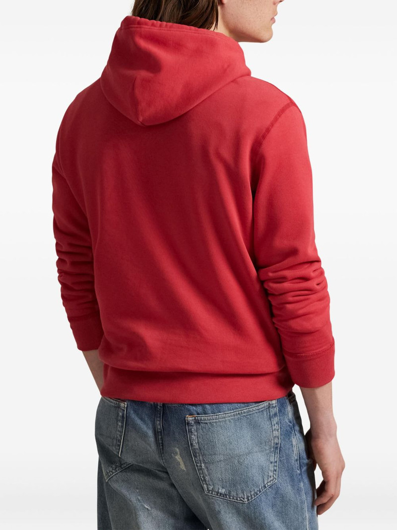 logo-embroidered hoodie 4