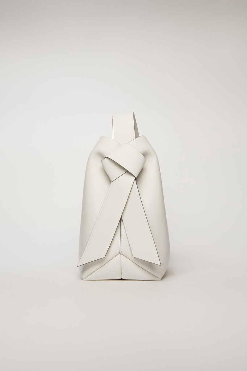 Acne Studios Medium leather bag white/black outlook