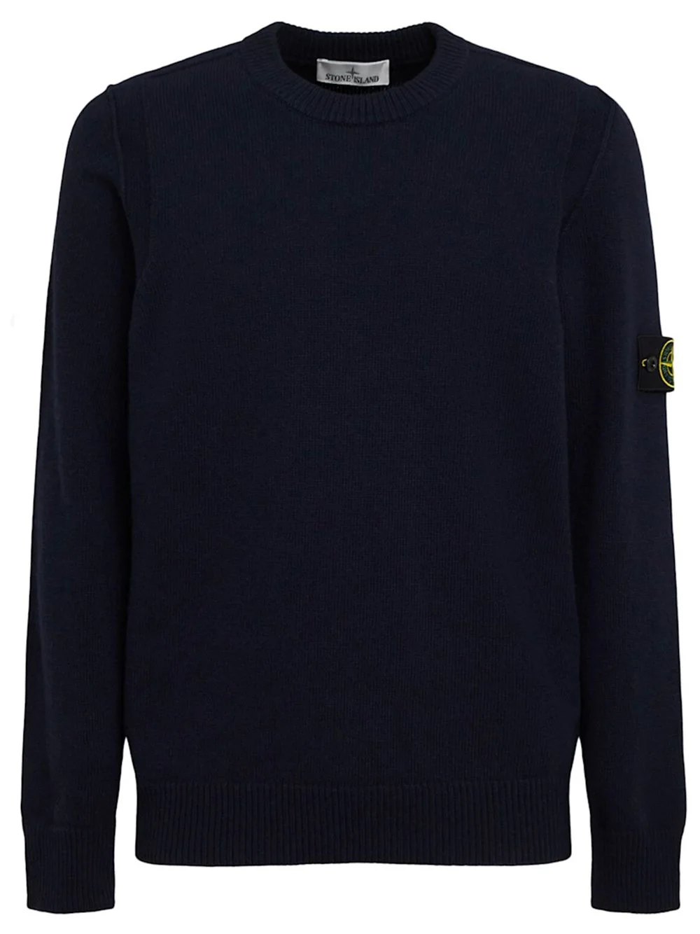 LOOSE FIT RIBBED COTTON CREWNECK SWEATER - 1