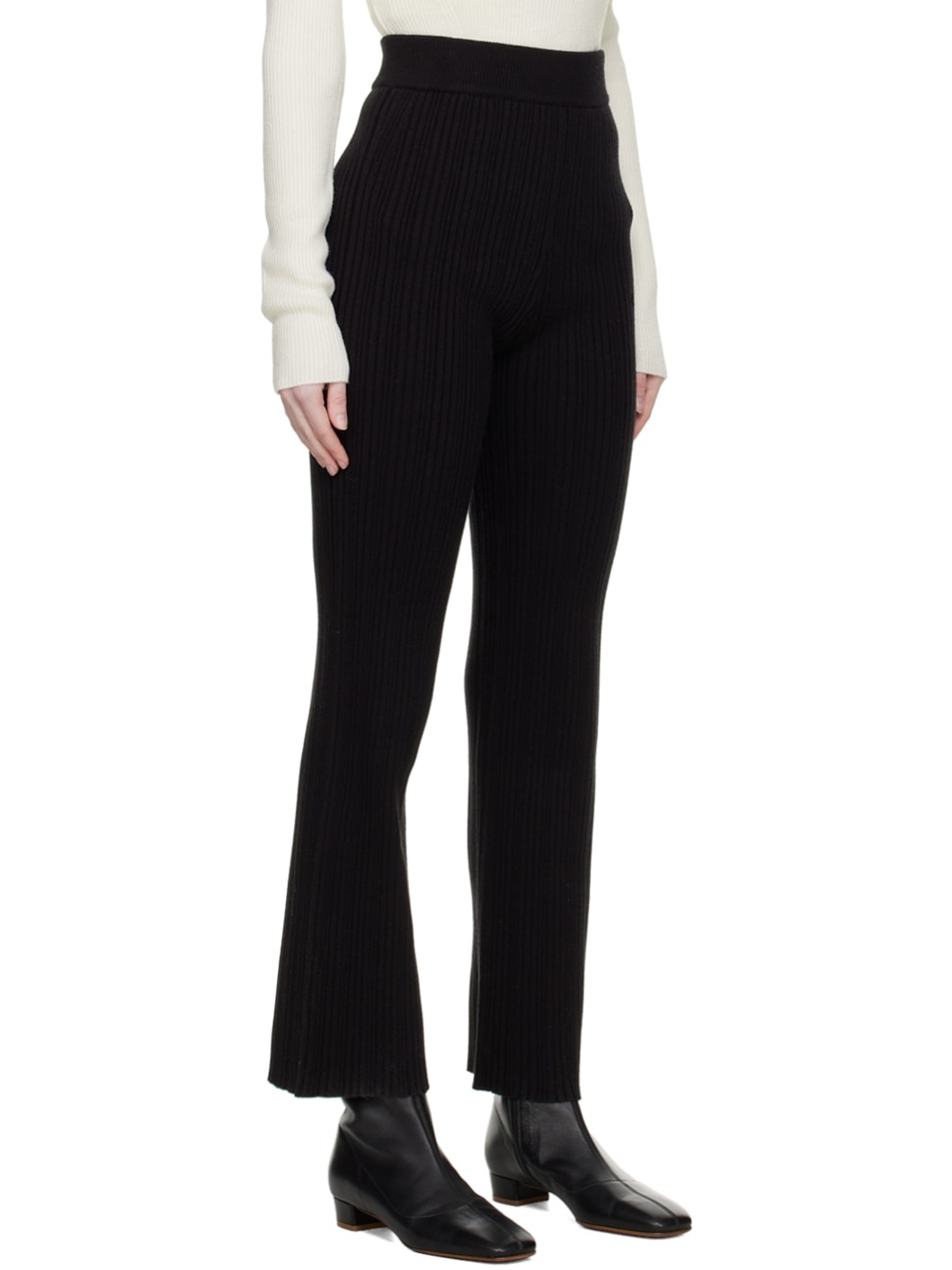 Black Flared Trousers - 2