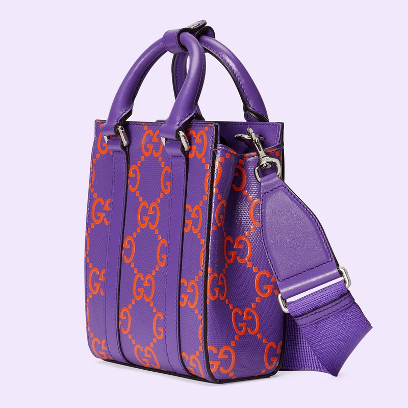 GUCCI GG embossed mini tote bag outlook