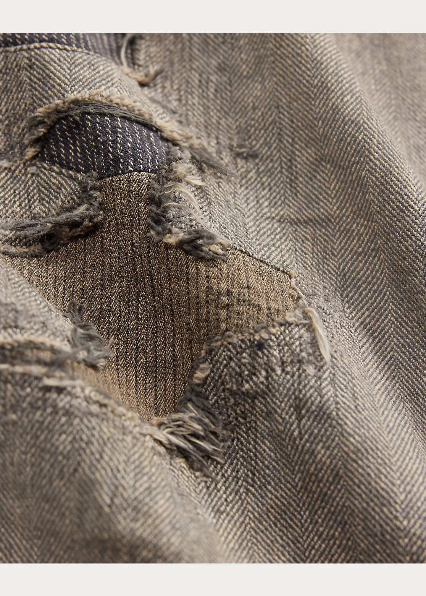 Distressed Herringbone Twill Field Pant - 5
