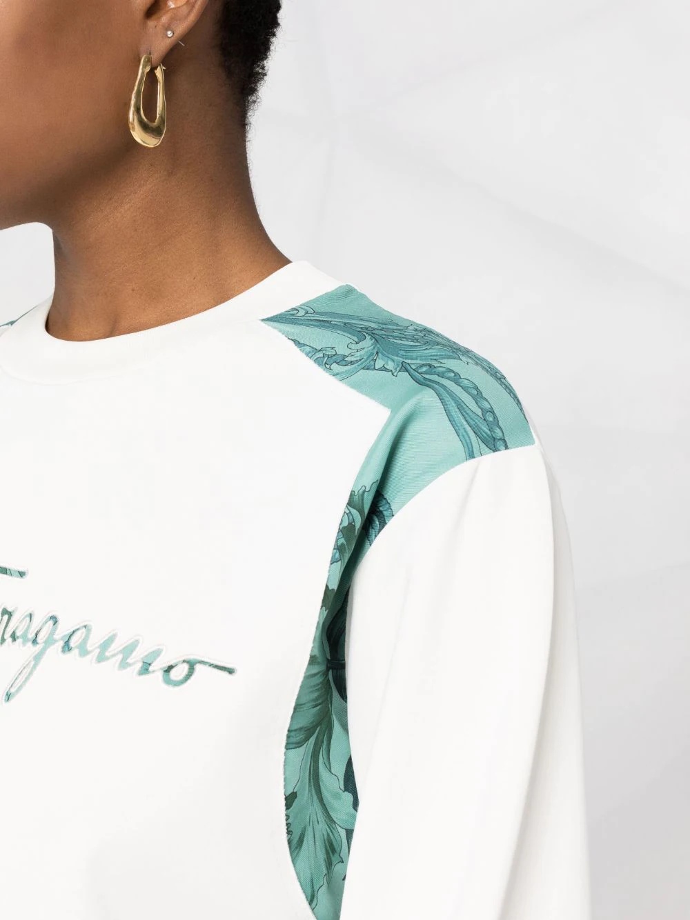 embroidered logo sweatshirt - 3