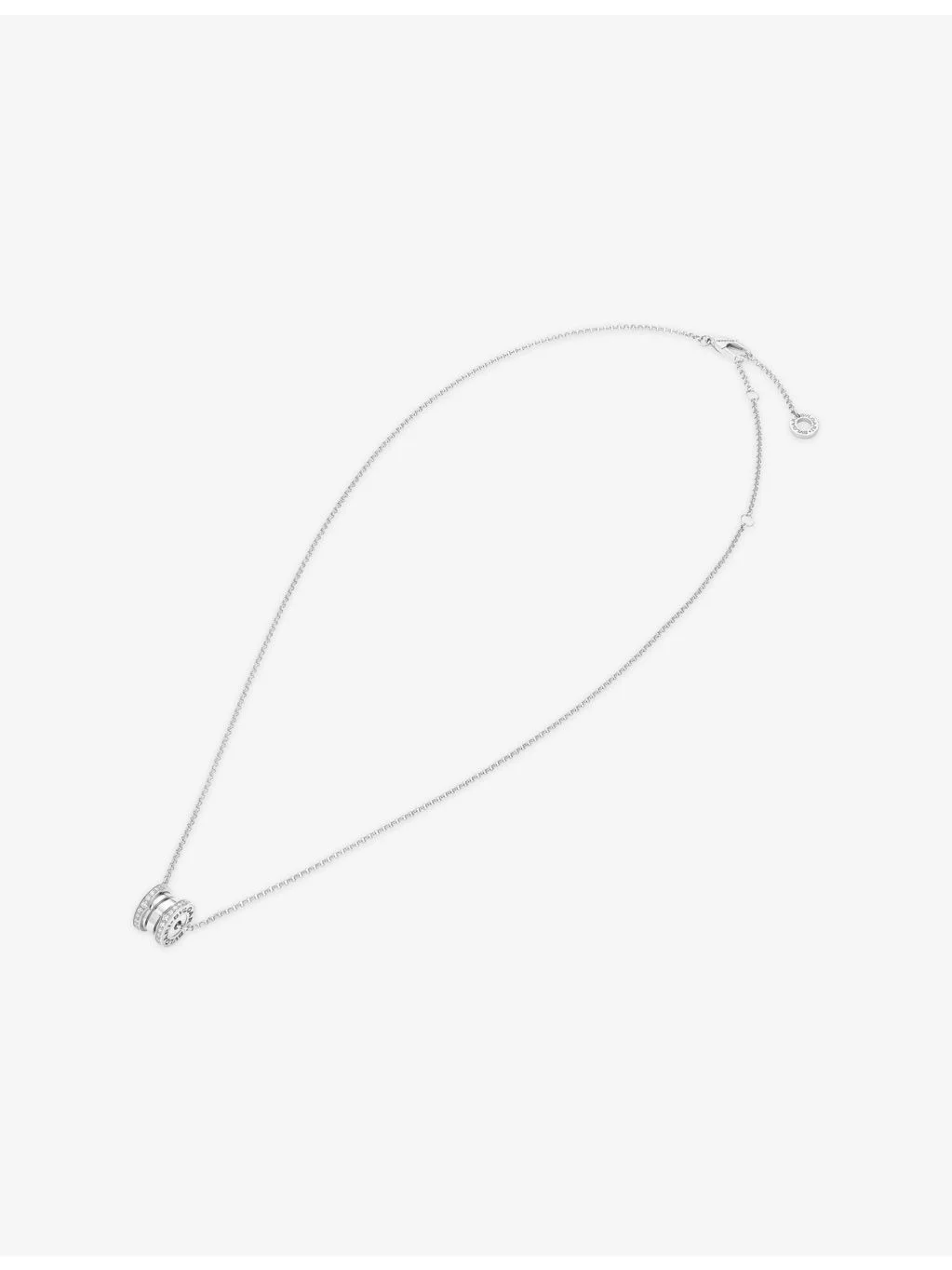 B.zero1 18ct White Gold and 0.25ct Diamond Necklace - 1