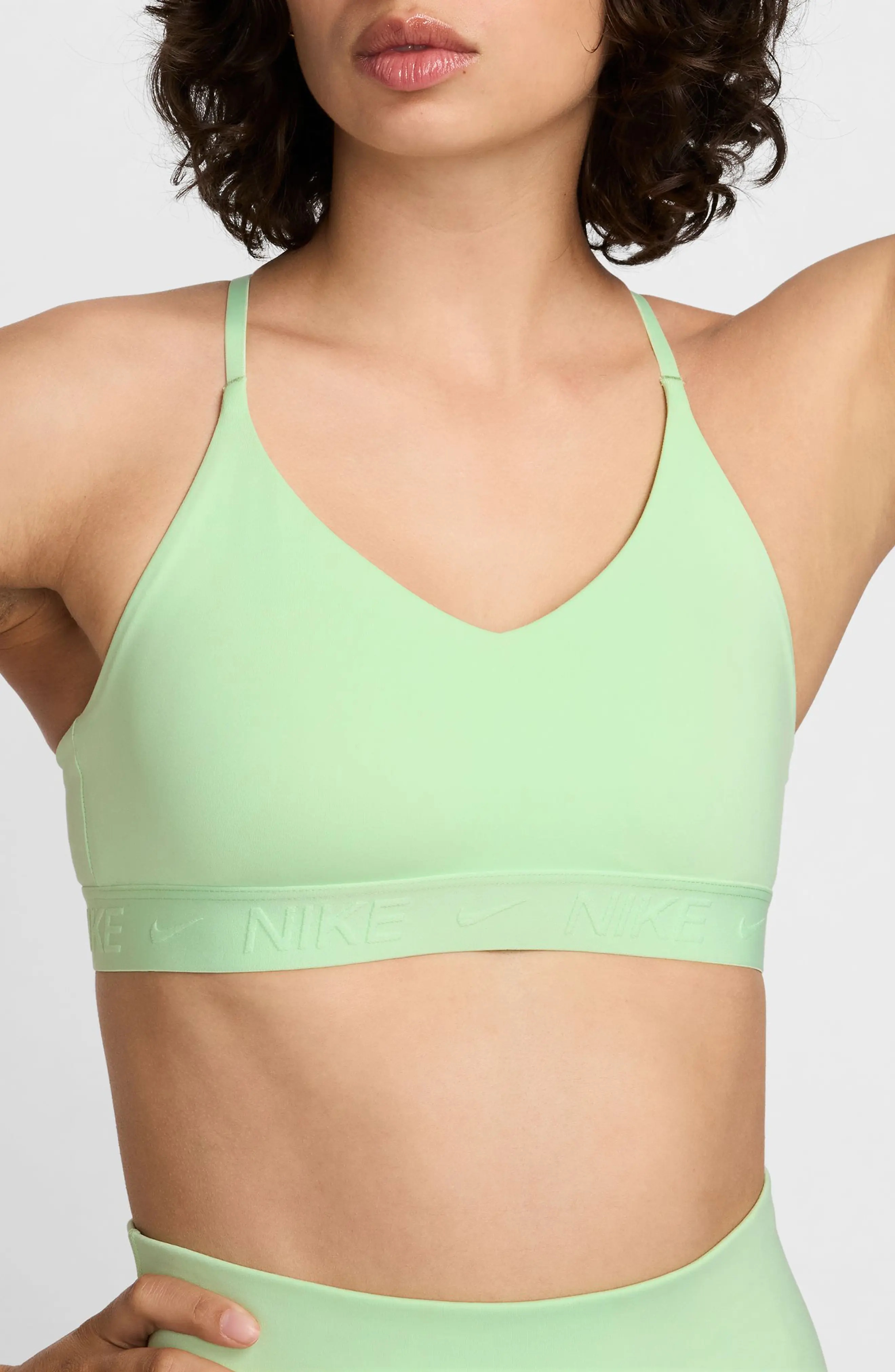 Dri-FIT Indy Light Support Sports Bra in Vapor Green/Vapor Green - 1