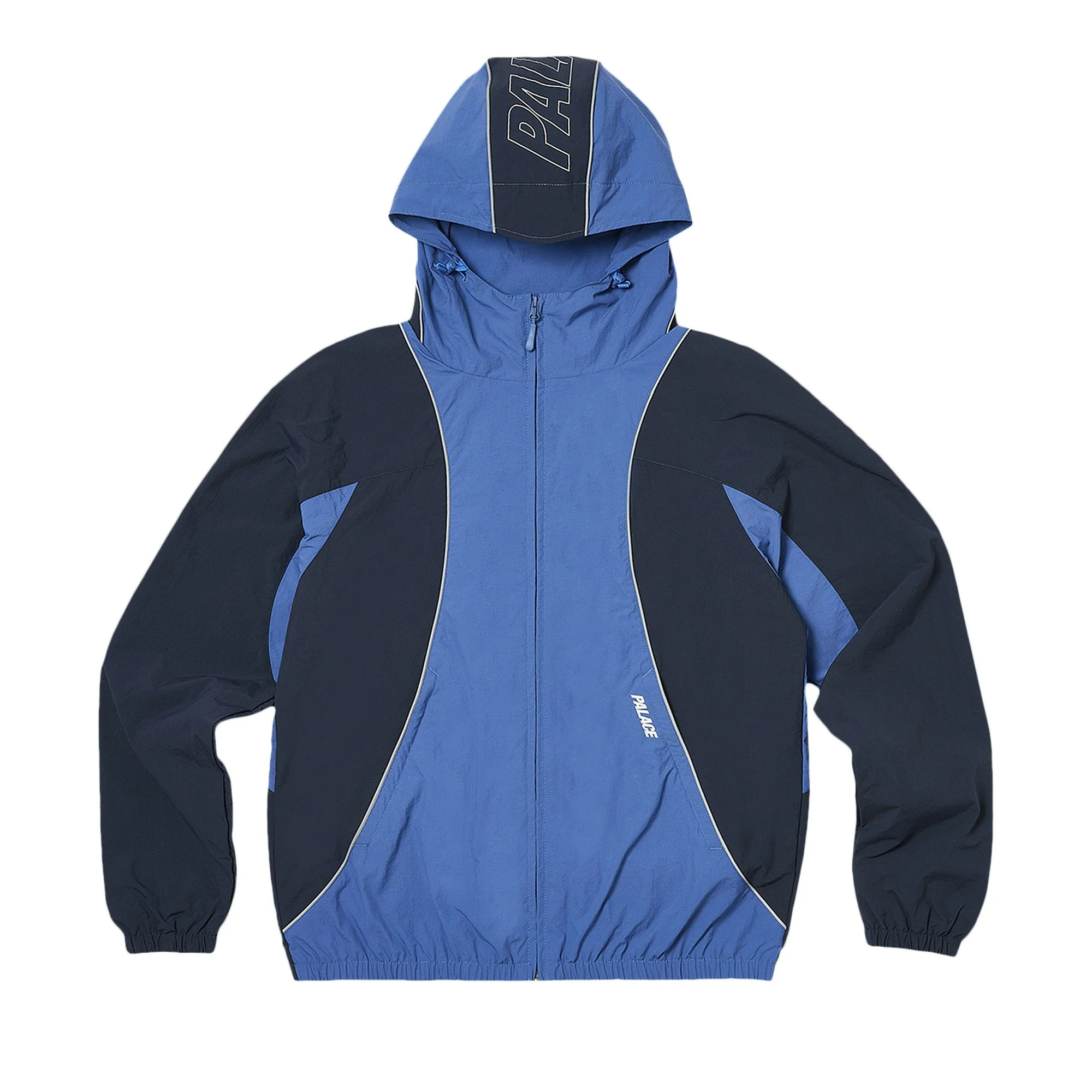 Palace Font Zip Shell Jacket 'Blue/Airforce' - 1