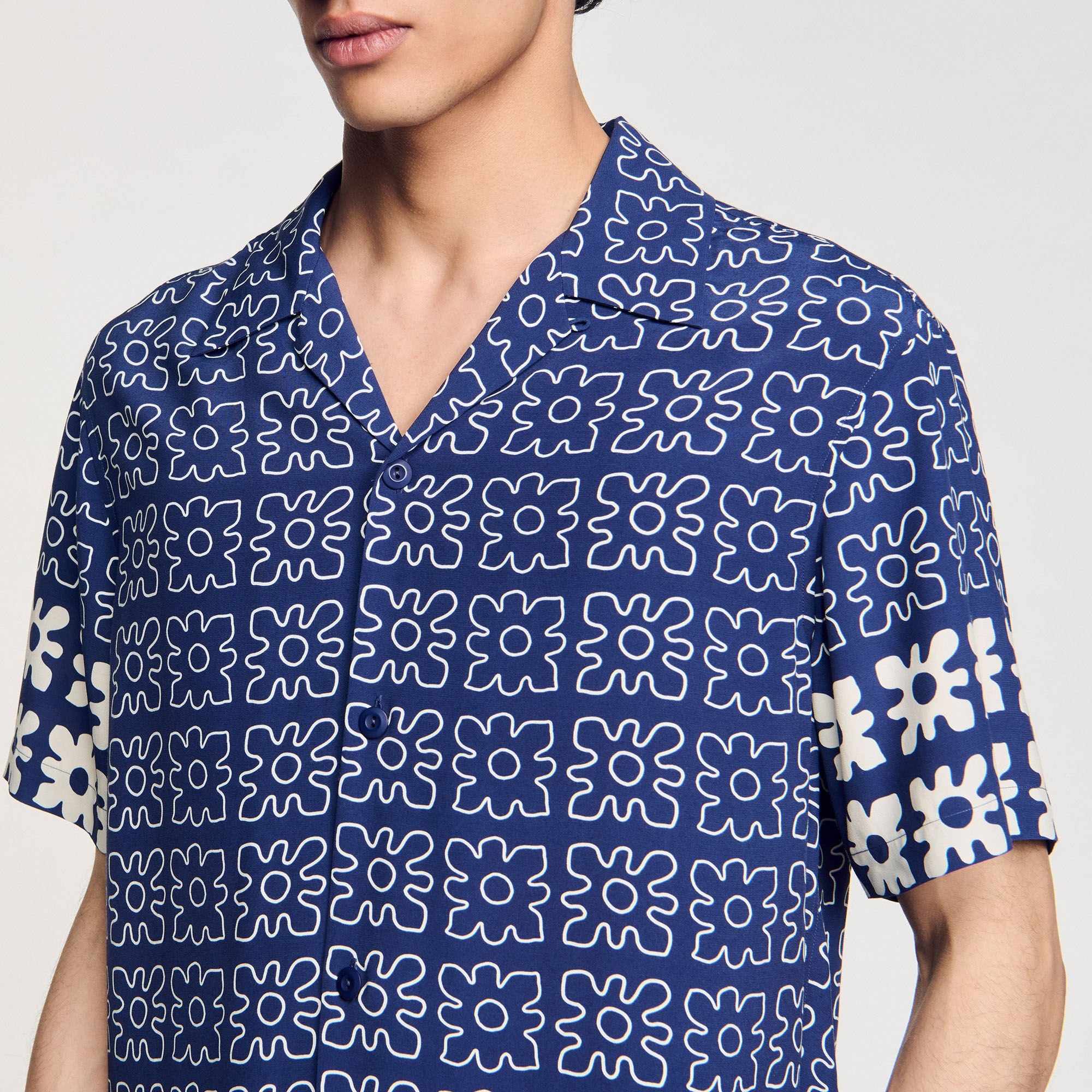 FLORAL MOTIF SHIRT - 3